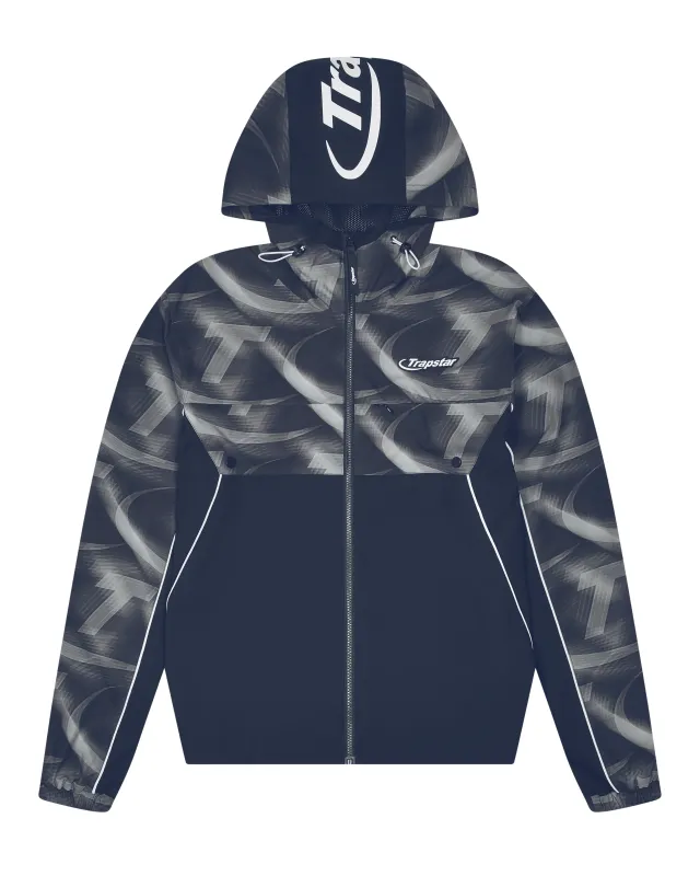 Hyperdrive Print Windbreaker - Navy sold by Trapstar London