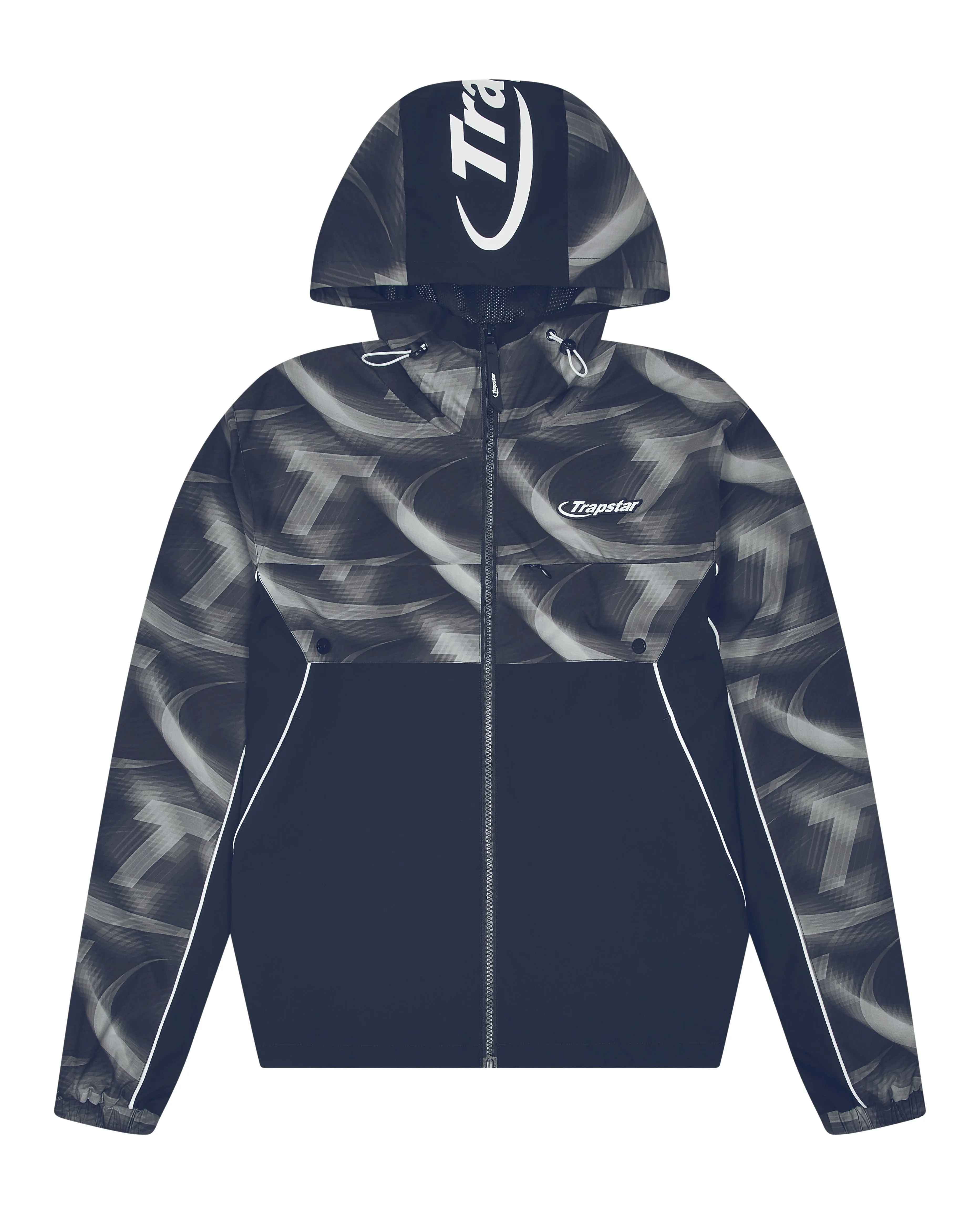 Hyperdrive Print Windbreaker - Navy sold by Trapstar London
