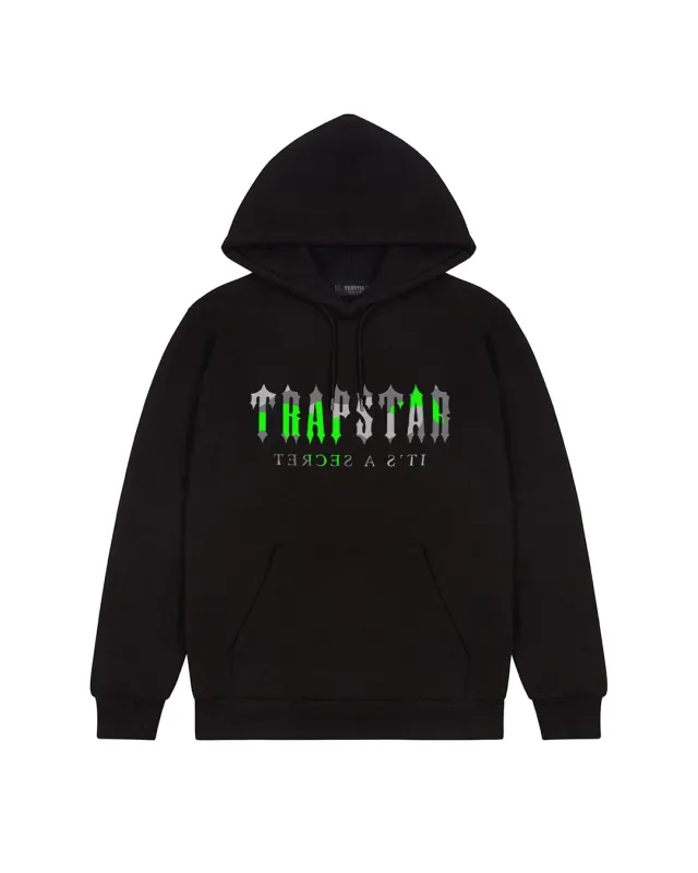 Decoded Camo Hoodie - Black/Neon Green sold by Trapstar London