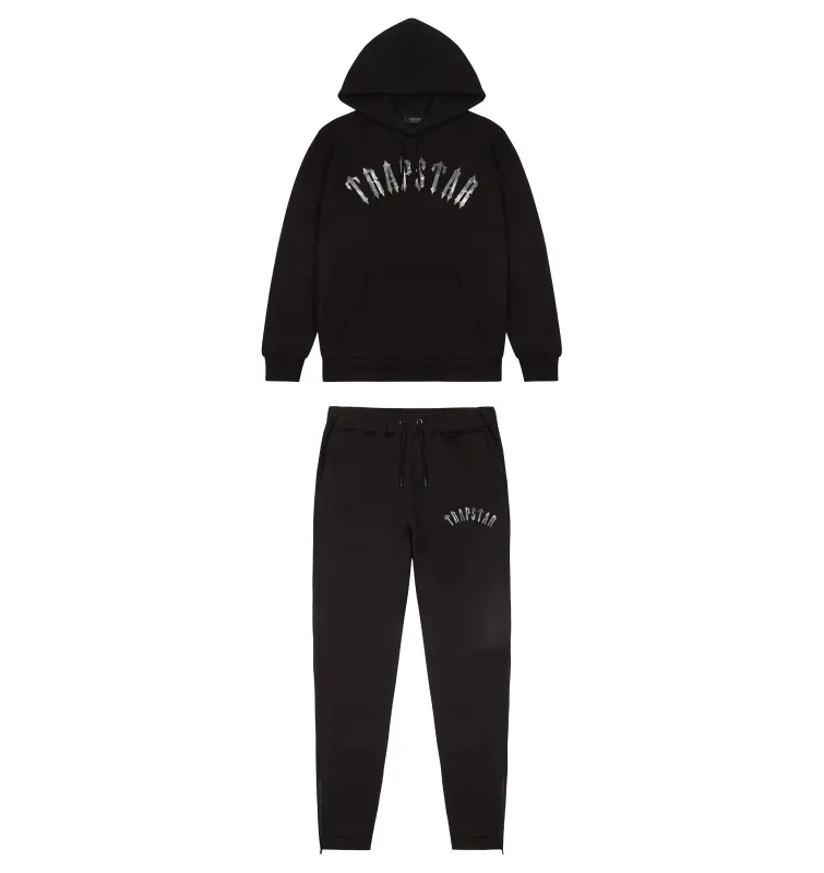 Lightning Irongate Arch Hooded Tracksuit - Black sold by Trapstar London