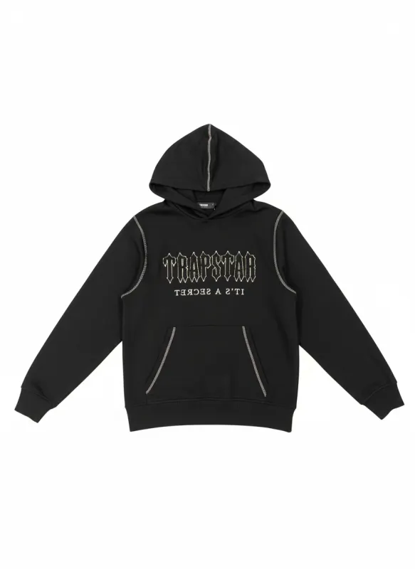 PRE ORDER Decoded Chenille Hoodie - Black sold by Trapstar London