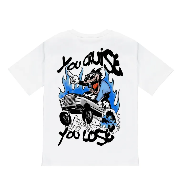 You Cruise You Lose Tee - White sold by Trapstar London