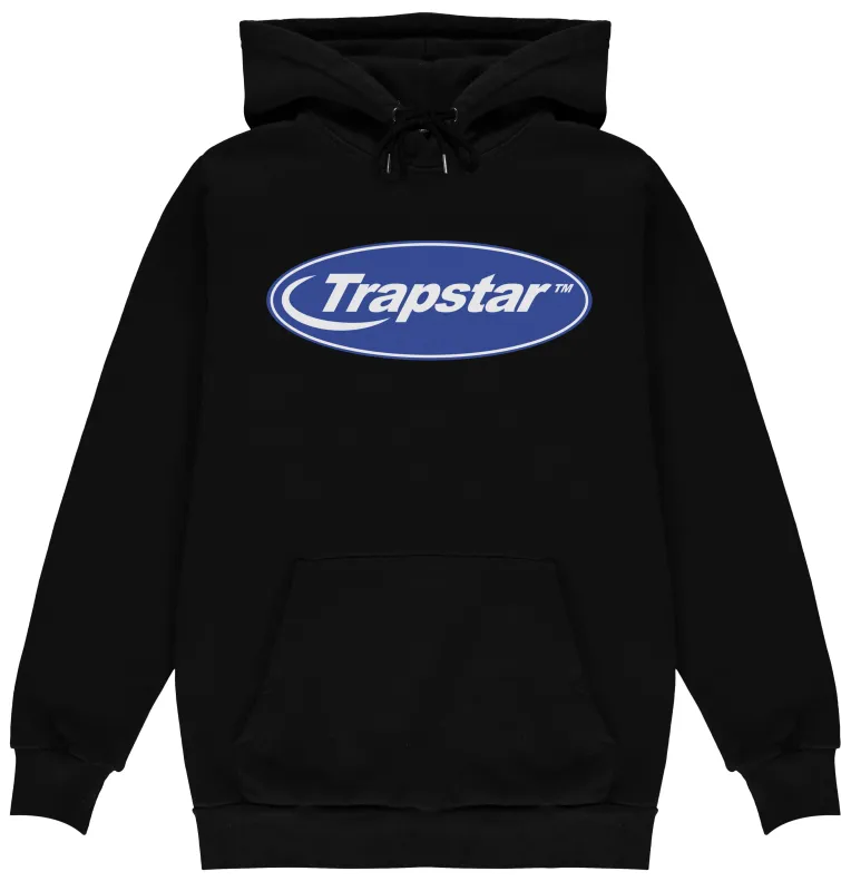 *SHIPS FROM 14/11* Hyperdrive Hoodie - Black/Cobalt sold by Trapstar London