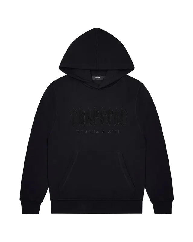 Decoded Chenille Hoodie - Blackout sold by Trapstar London