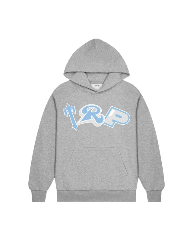 *PRE ORDER* Decoded Hoodie - Grey/Blue sold by Trapstar London