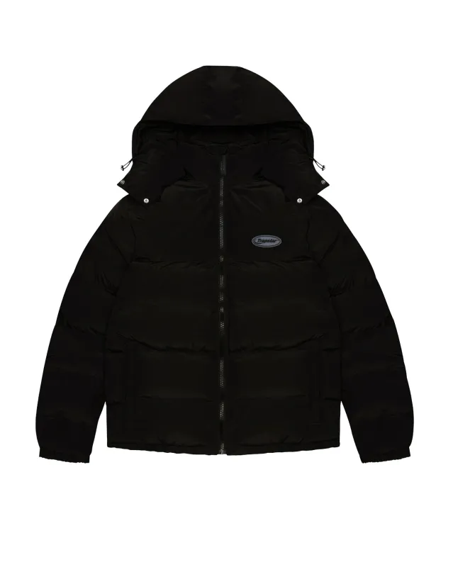 *PRE ORDER* Hyperdrive Detachable Hooded Puffer Jacket - Triple Black made by Trapstar London