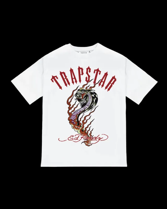*PRE ORDER* Trapstar x Ed Hardy 2.0 Tee - White sold by Trapstar London