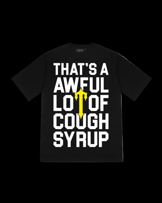 *PRE ORDER* Trapstar x Cough Syrup 2.0 Tee - Black sold by Trapstar London
