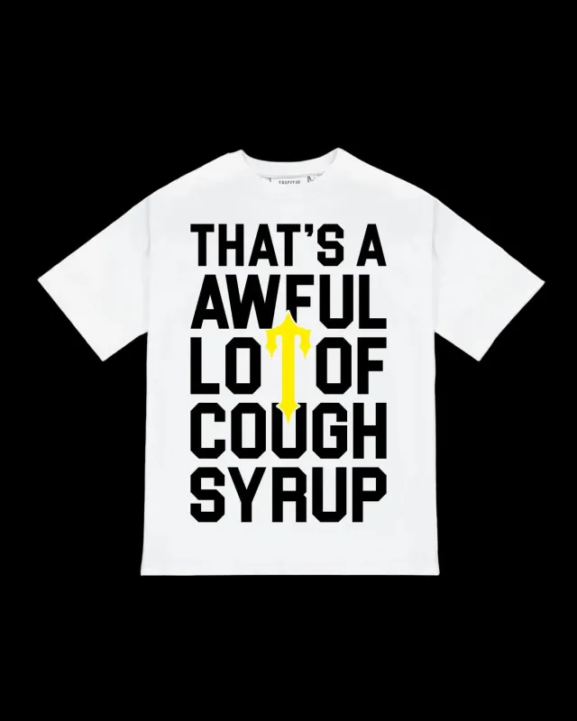 *PRE ORDER* Trapstar x Cough Syrup 2.0 Tee - White sold by Trapstar London