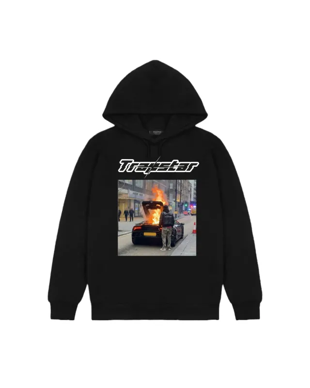 On Smoke Hoodie - Black made by Trapstar London