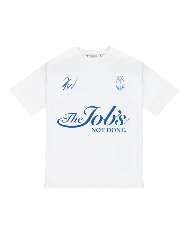 *PRE ORDER* Trapstar x Kid Wild "Jobs Not Done T-Shirt - White made by Trapstar London