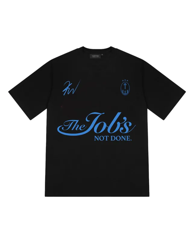 *PRE ORDER* Trapstar x Kid Wild "Jobs Not Done T-Shirt - Black made by Trapstar London