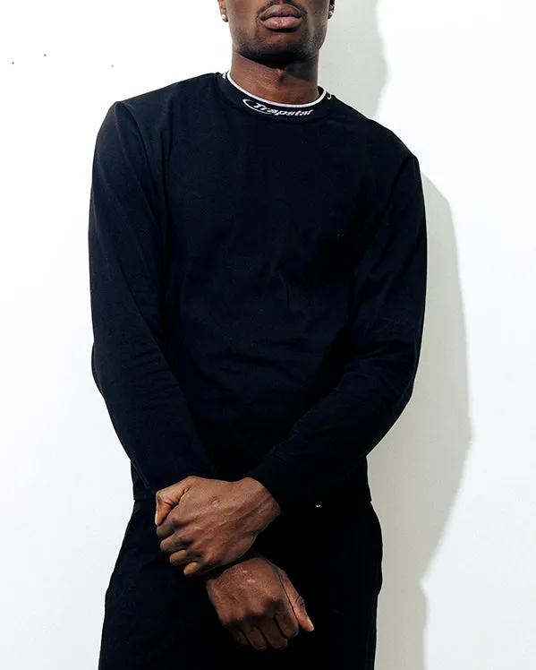 Hyperdrive Collar LS Top - Black/White sold by Trapstar London product image thumbnail 4