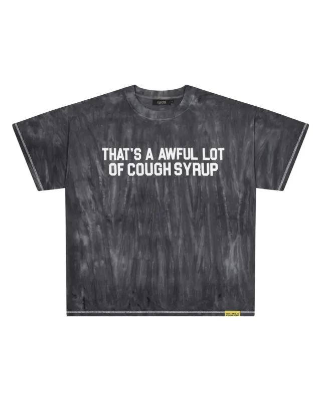 Trapstar x Cough Syrup Irongate Washed T-Shirt - Black sold by Trapstar London