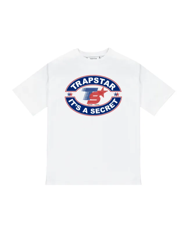 It's A Secret Print Tee - White/Grey sold by Trapstar London