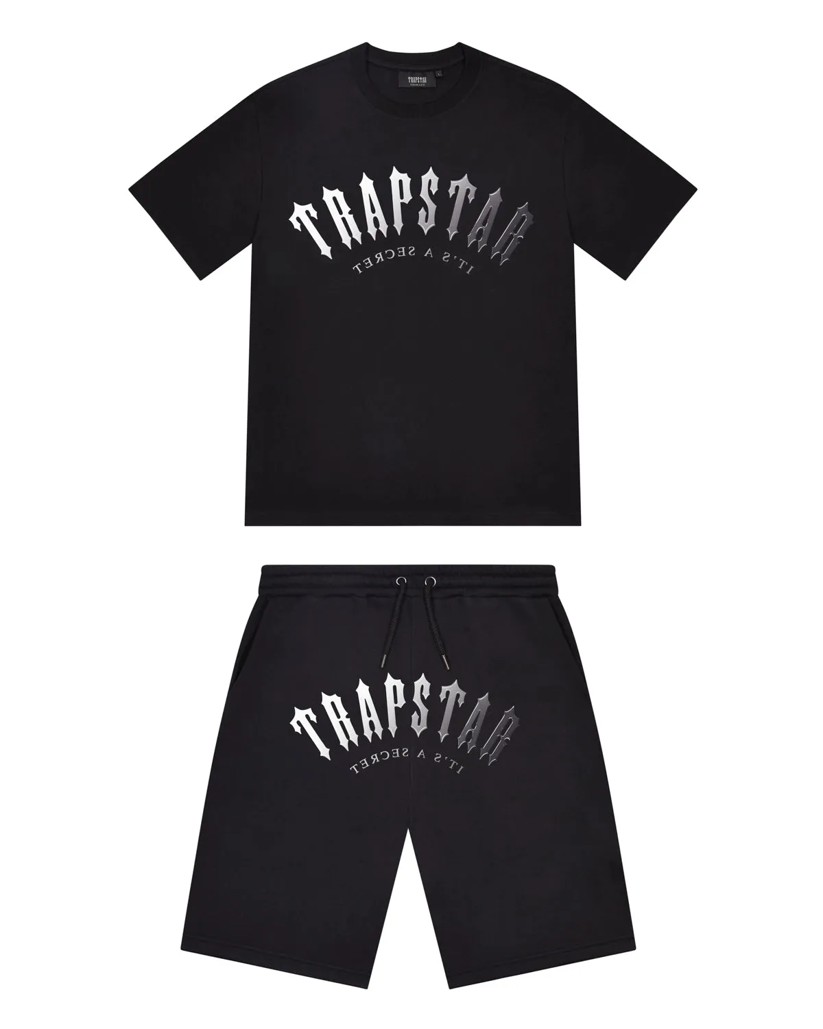 【超セール】TRAPSTAR IRONGATE ARCH Tシャツ BLACK/WHITE Irongate Arch Gel Tee - Black/Grey | Parallel