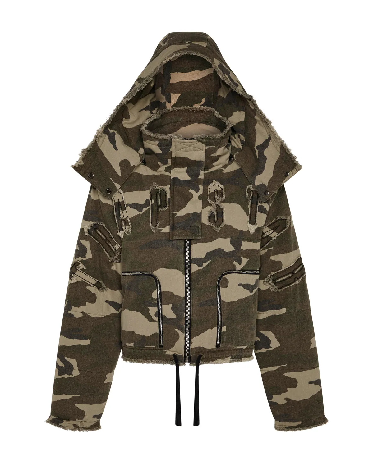 Women's Reworked Arch Oversized Puffer - Washed Camo sold by Trapstar London