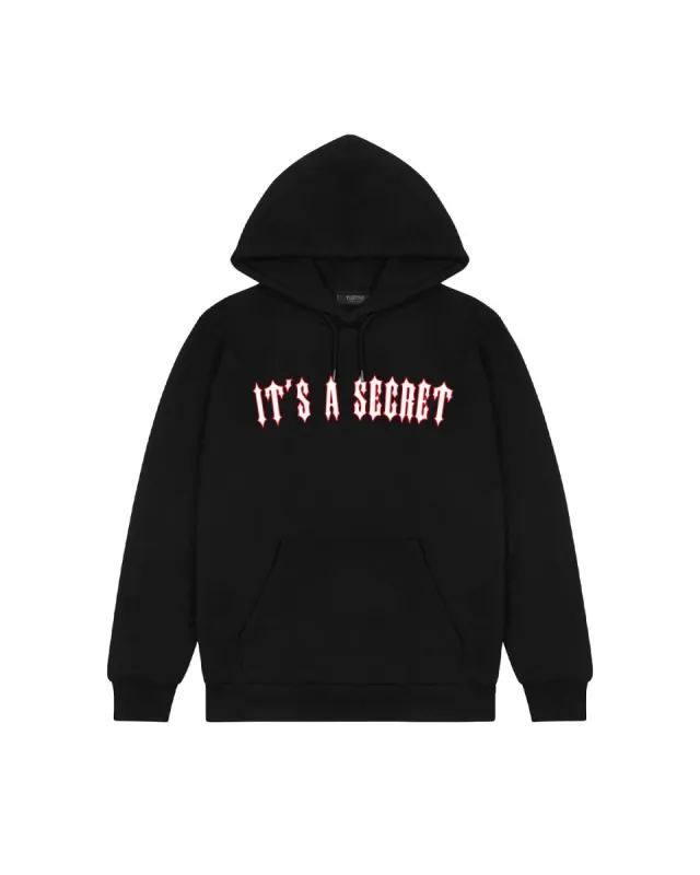 It's a Secret Hoodie 2.0 - Black/Red sold by Trapstar London