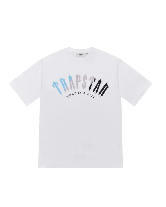 Decoded Print Tee - White/Light Blue sold by Trapstar London
