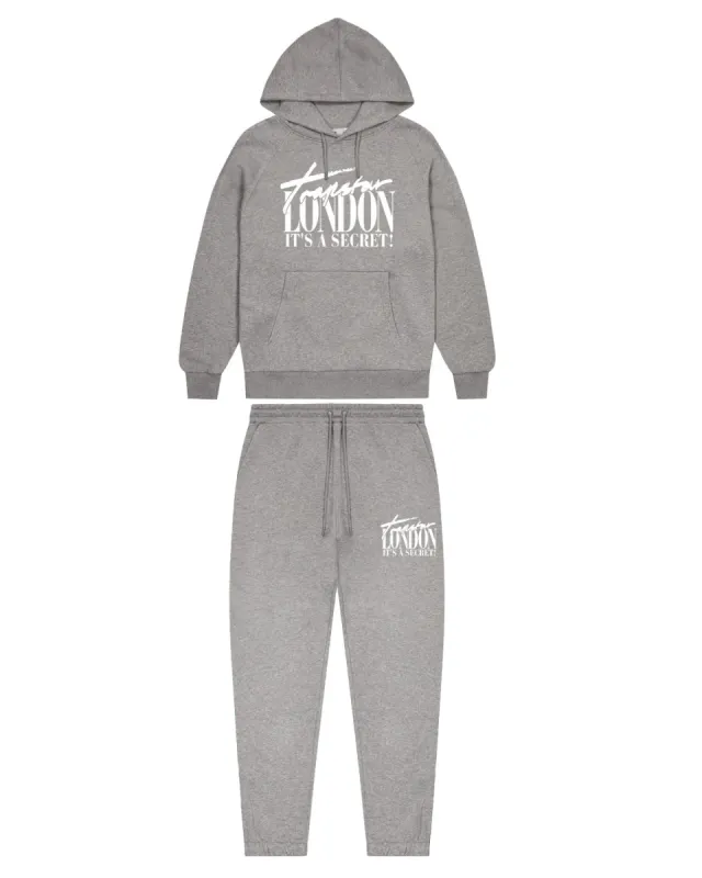 Trapstar London Tracksuit - Grey/White sold by Trapstar London