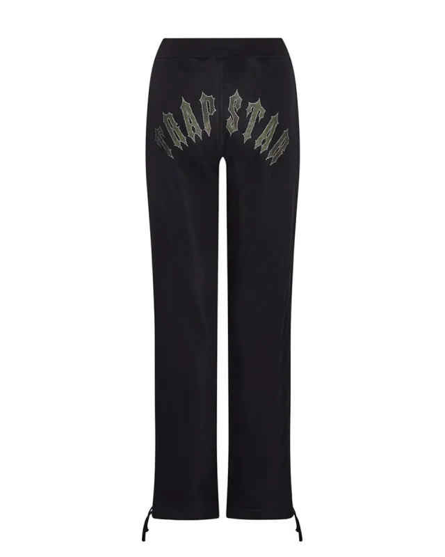 Women’s Mesh Irongate Arch Joggers - Black made by Trapstar London