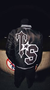 Wildcard Varsity Jacket - Blackout Edition sold by Trapstar London