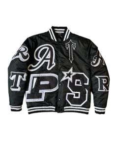 Wildcard Varsity Jacket - Blackout Edition sold by Trapstar London