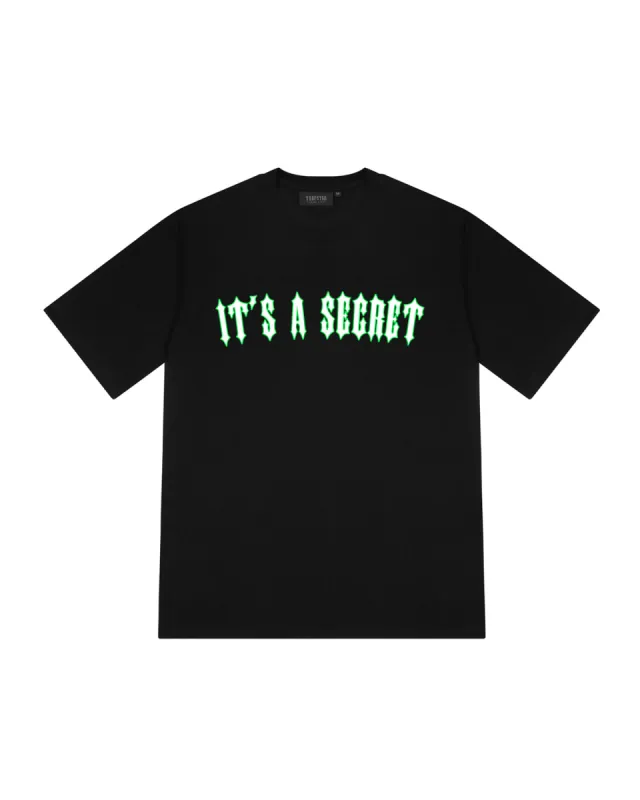 It's A Secret 2.1 Tee - Black/Neon sold by Trapstar London