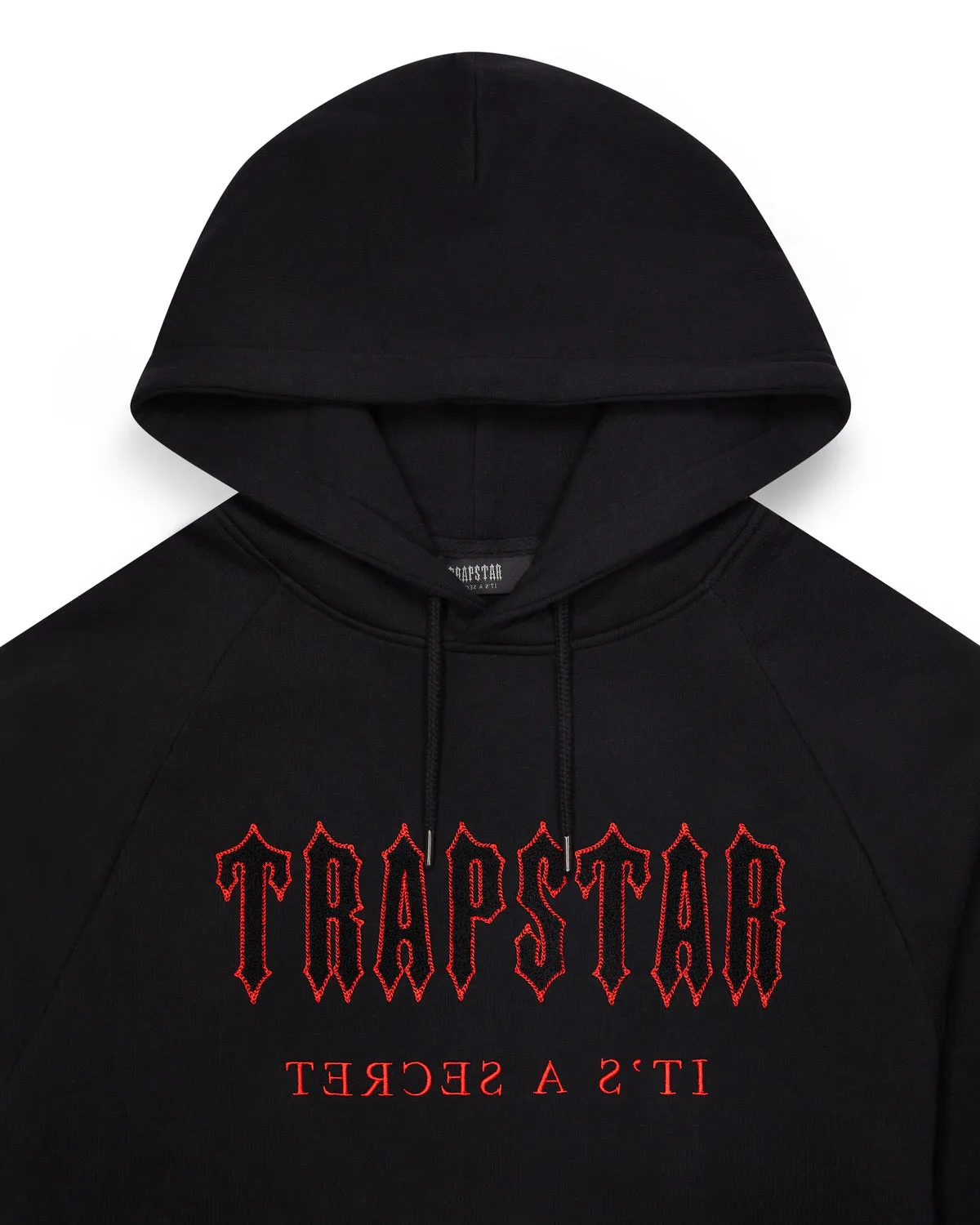 Decoded Solid Chenille Hooded Tracksuit - Black/Red sold by Trapstar London product image thumbnail 2