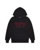 Decoded Solid Chenille Hooded Tracksuit - Black/Red sold by Trapstar London