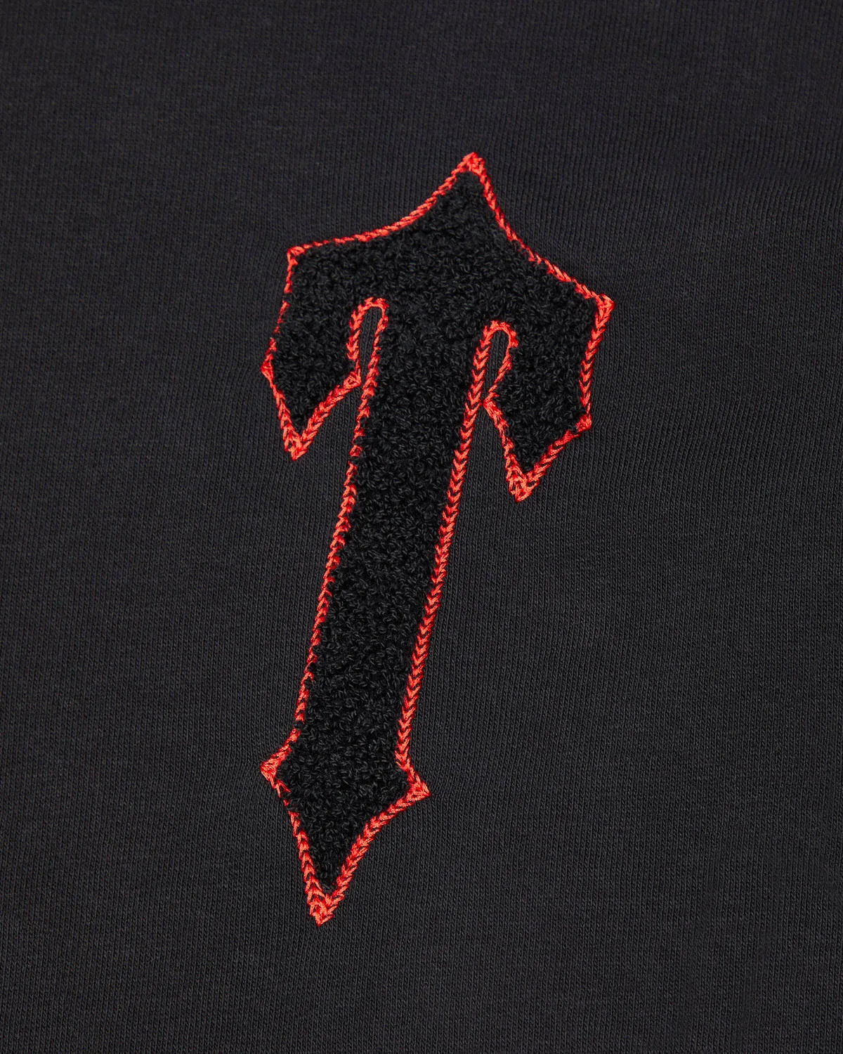 Decoded Solid Chenille Hooded Tracksuit - Black/Red sold by Trapstar London product image thumbnail 3