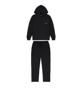Hyperdrive Reinforced Rivet Joggers - Black sold by Trapstar London