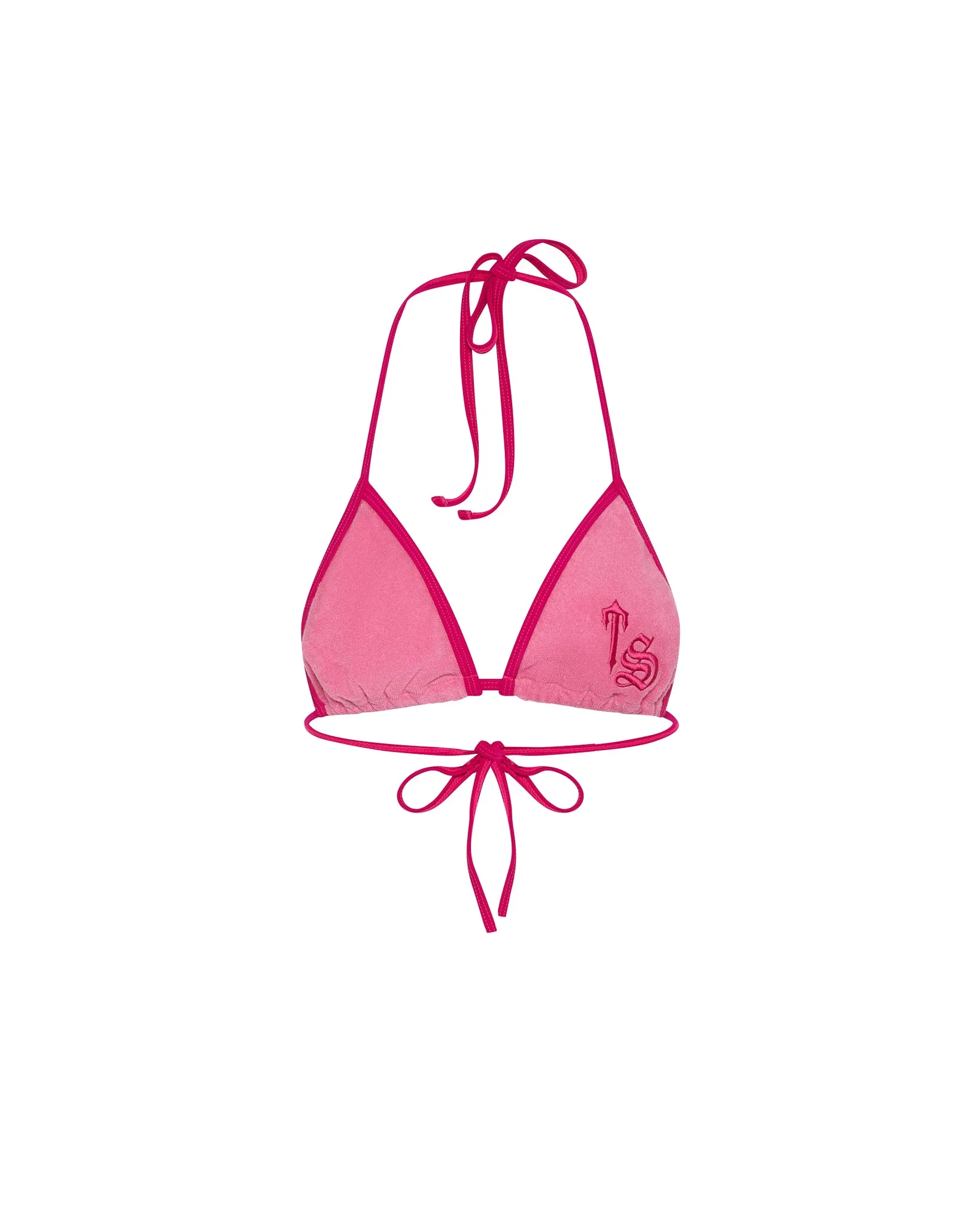 【TRAPSTAR LONDON】Terry Script Bikini Bottoms Women's Terry Script Bikini Top - Pink* | Parallel