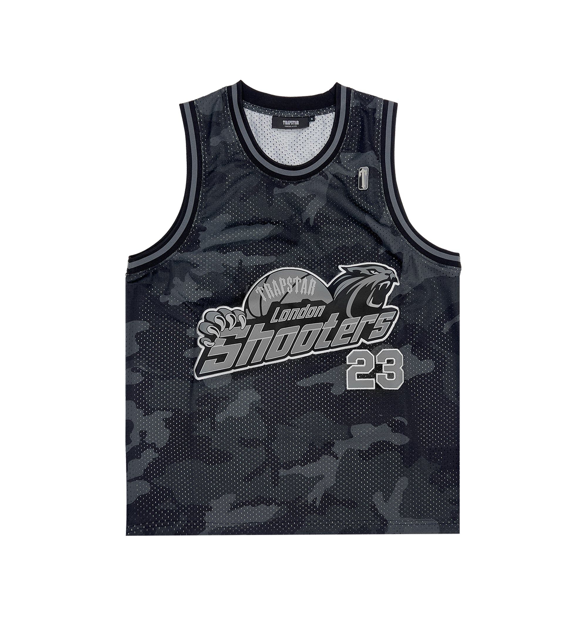 Shooters SS23 Basketball Vest - Black Camo sold by Trapstar London