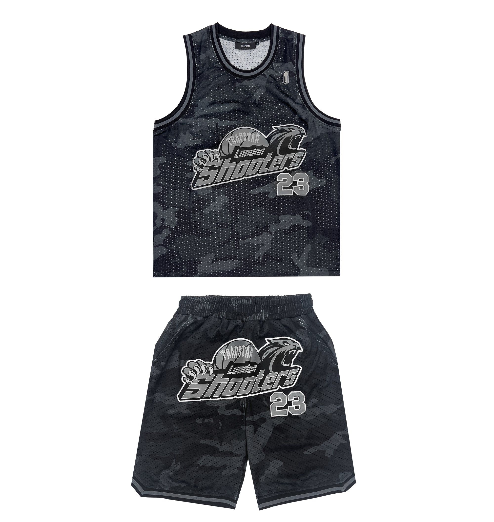 Shooters SS23 Basketball Vest - Black Camo sold by Trapstar London product image thumbnail 3