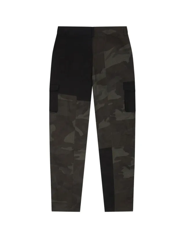 Deconstructed Cargos - Black Camo sold by Trapstar London