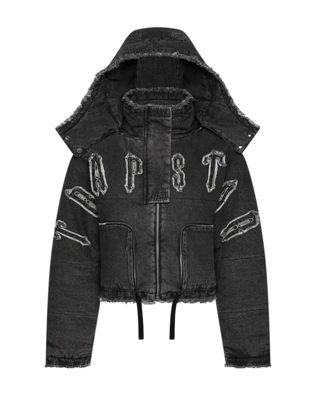 Women's Reworked Arch Oversized Puffer - Denim Look sold by Trapstar London