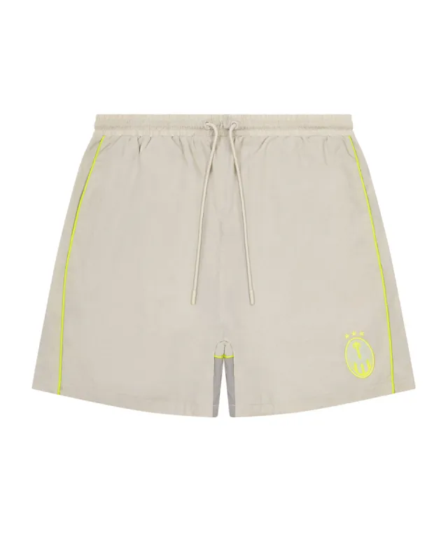 Irongate T Panel Shell Shorts - Greige sold by Trapstar London