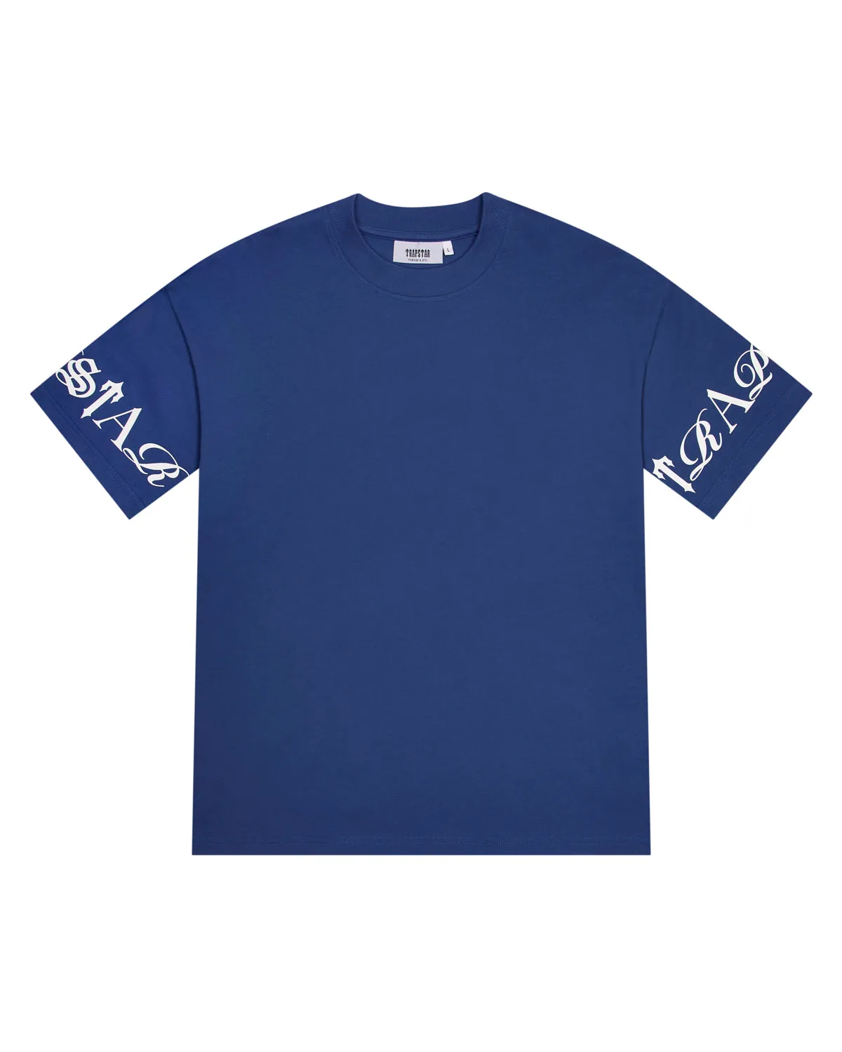 Script Tee - Blue/White sold by Trapstar London