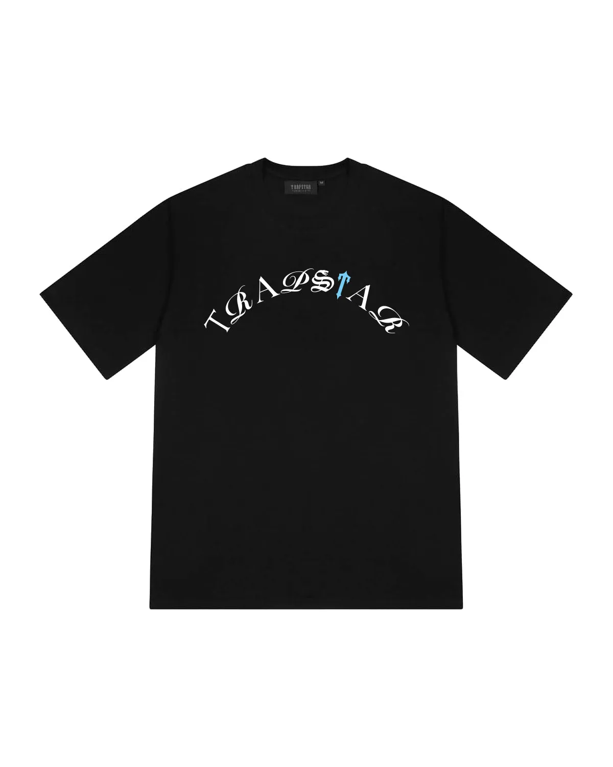 Script Tee - Black/Teal sold by Trapstar London