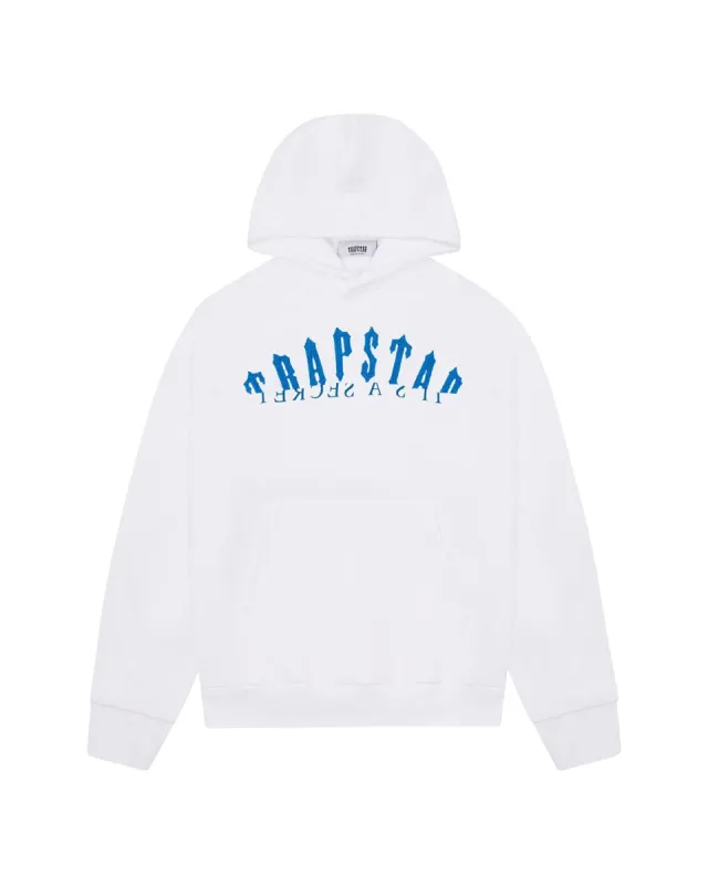 De-Con Arch Hoodie - White/Blue sold by Trapstar London