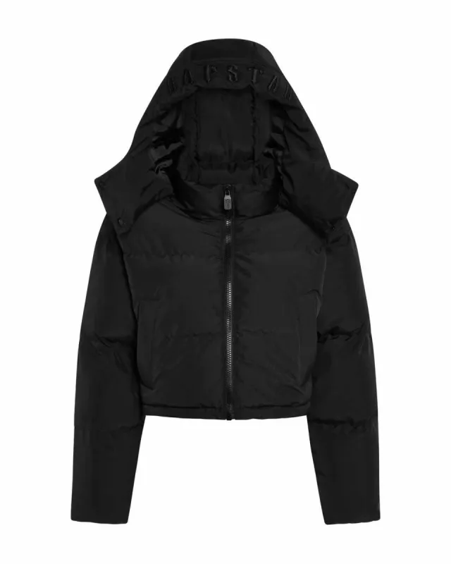 Women's Arch AW23 Hooded Puffer - Black sold by Trapstar London