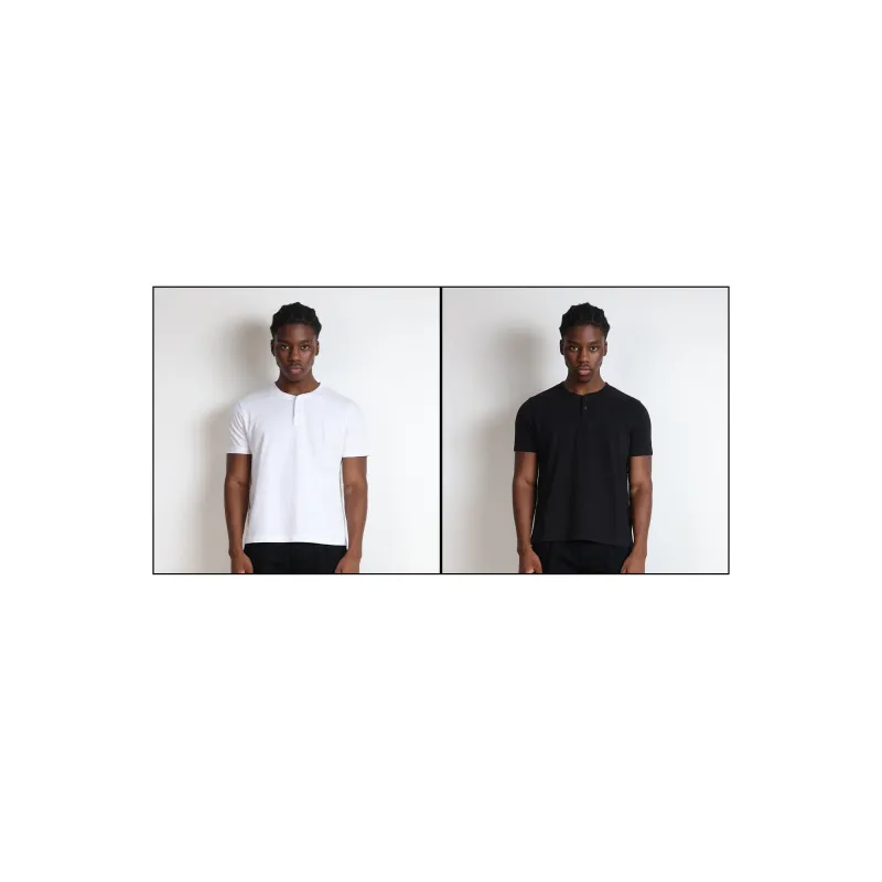 2-Pack | Los Feliz Crop Muscle Tee | Henley Short Sleeve sold by Poolhousenewyork