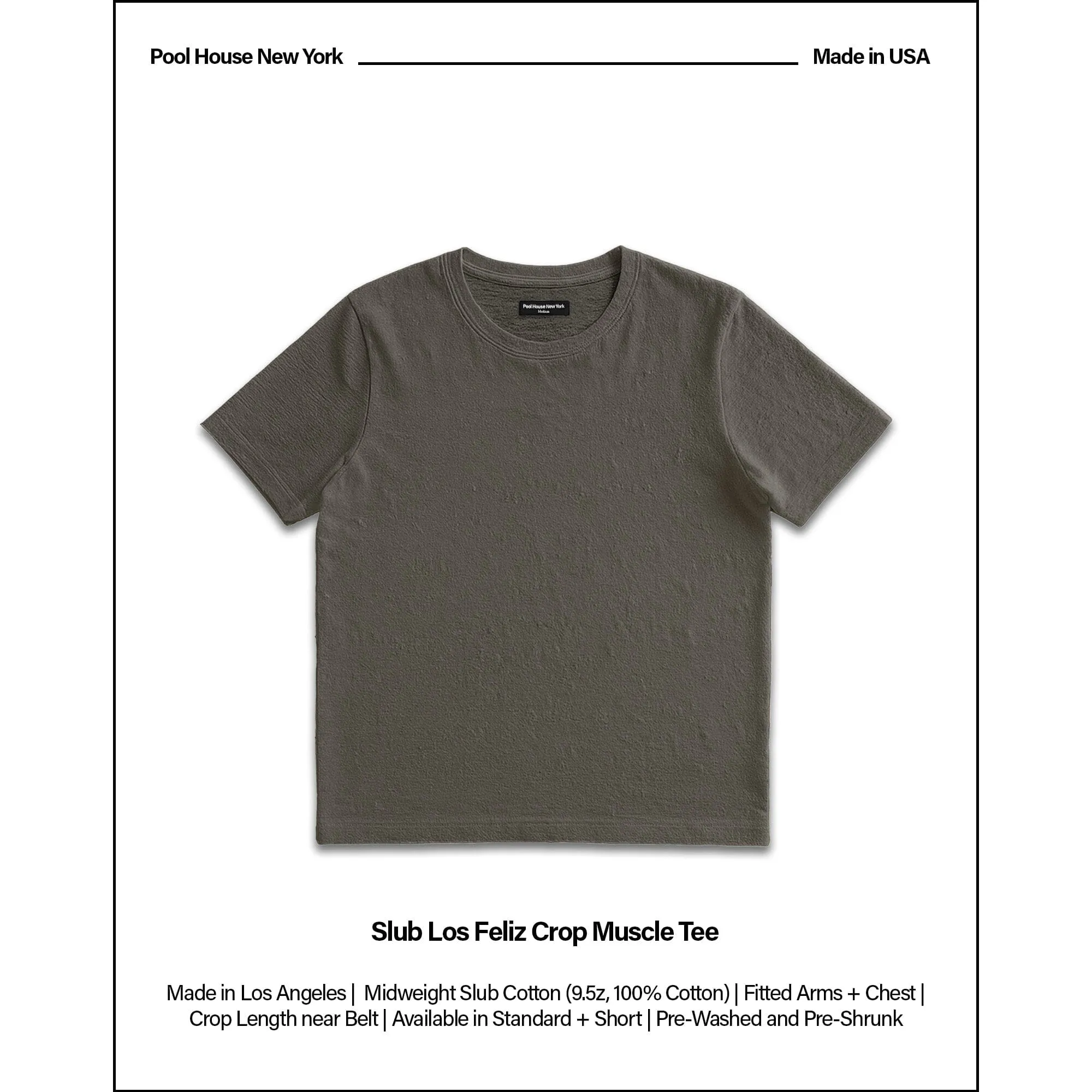 Los Feliz Crop Muscle Tee II | Slub sold by Poolhousenewyork product image thumbnail 2