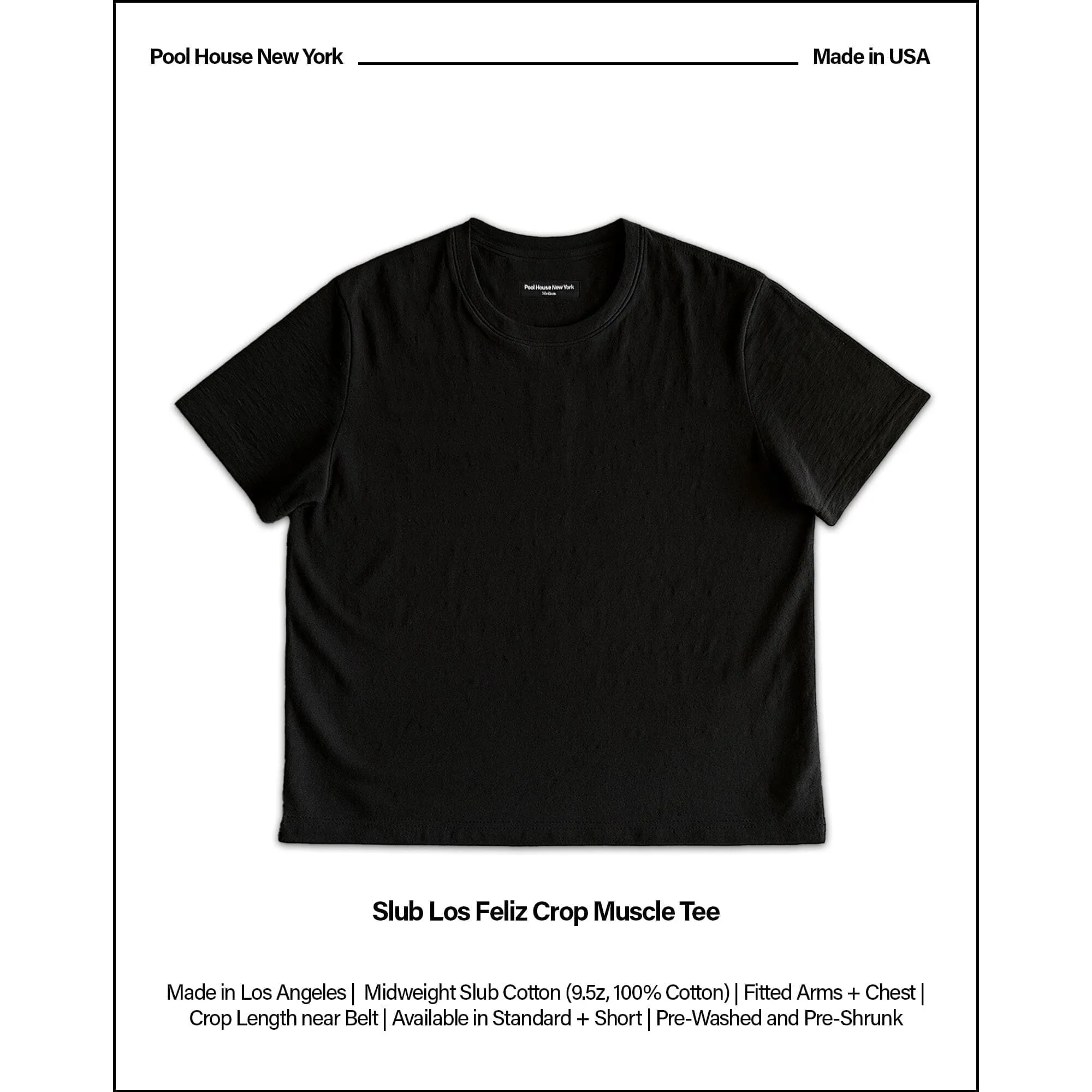 2-Pack | Los Feliz Crop Muscle Tee II | Slub sold by Pool House New York product image thumbnail 3