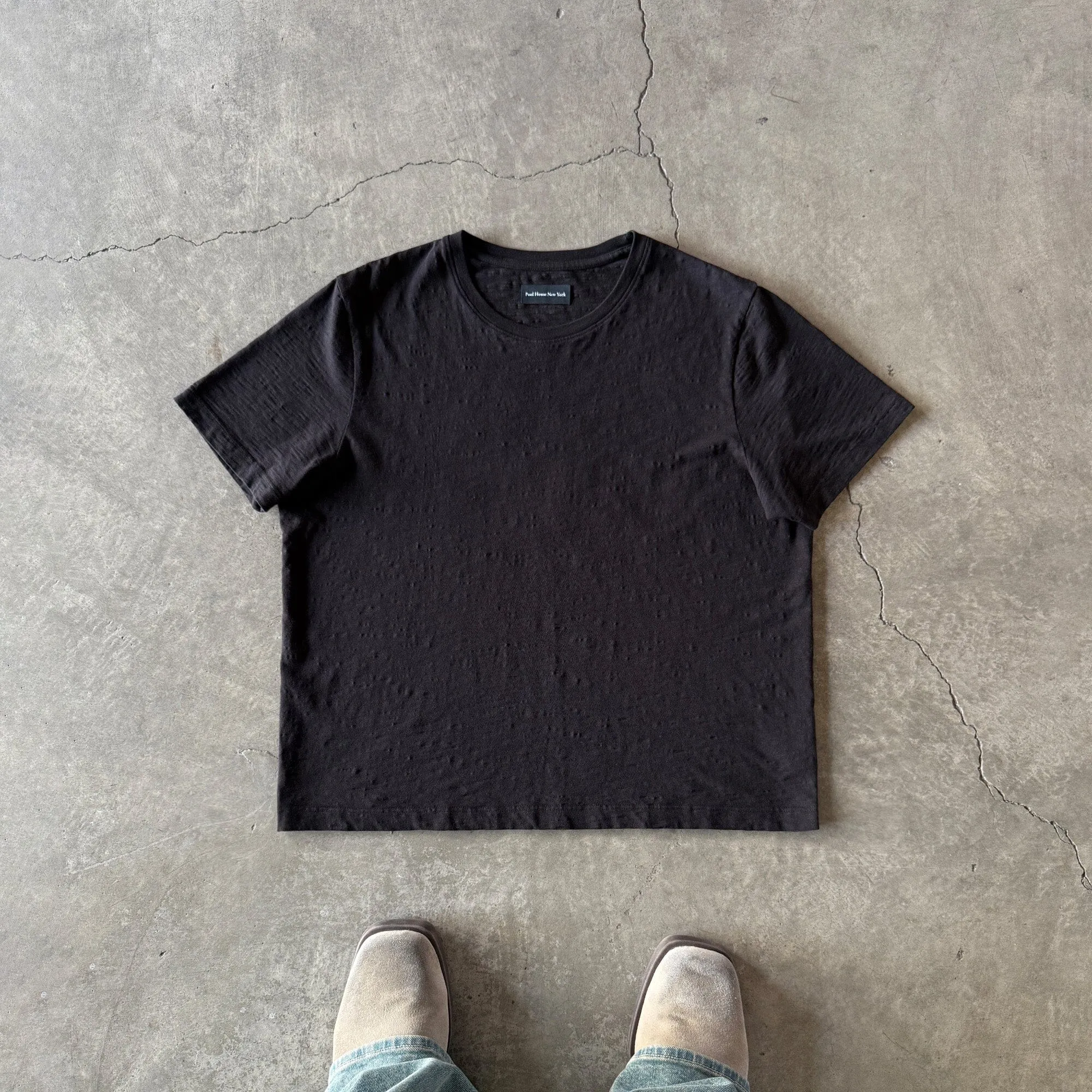 Los Feliz Crop Muscle Tee II | Slub sold by Pool House New York product image thumbnail 3