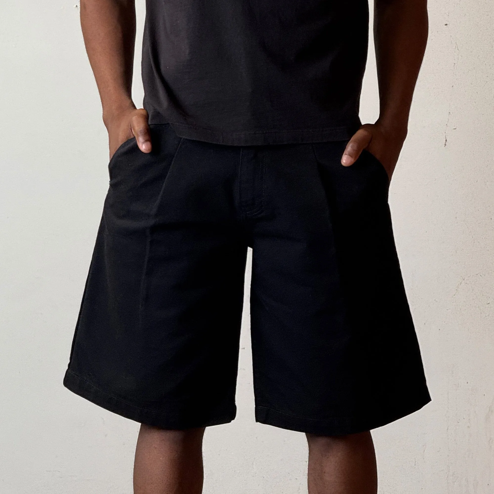 Shibuya Pleated Shorts | Baggy, Wide-Leg sold by Pool House New York product image thumbnail 4
