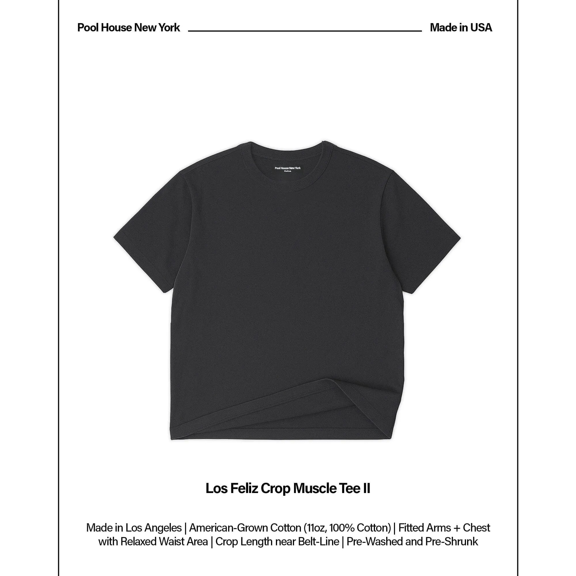 3-Pack | Los Feliz Crop Muscle Tee II sold by Poolhousenewyork product image thumbnail 2