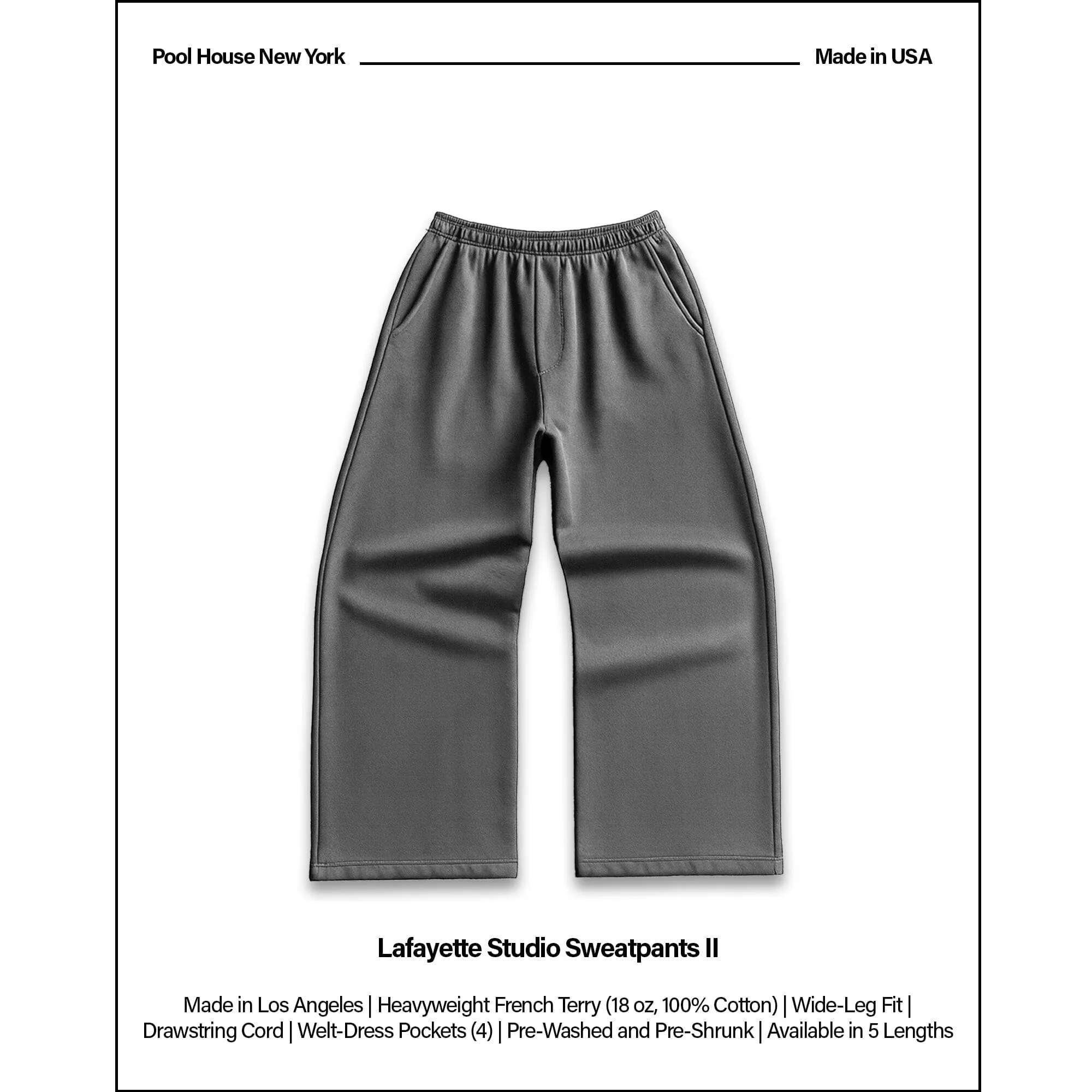 Lafayette Studio Pants II (Sweats) sold by Pool House New York product image thumbnail 2