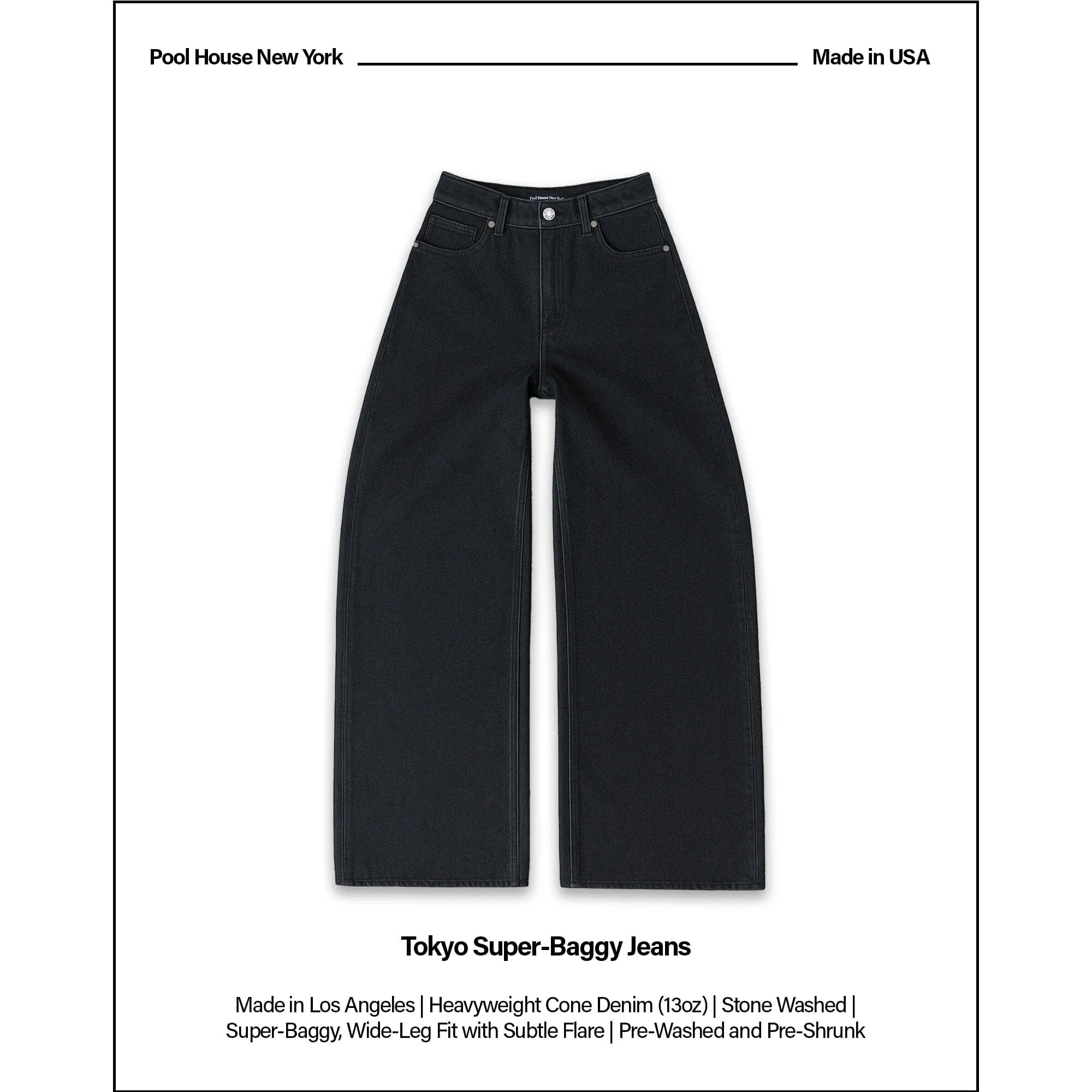 Tokyo Dad Jeans | Super-Baggy sold by Poolhousenewyork product image thumbnail 2